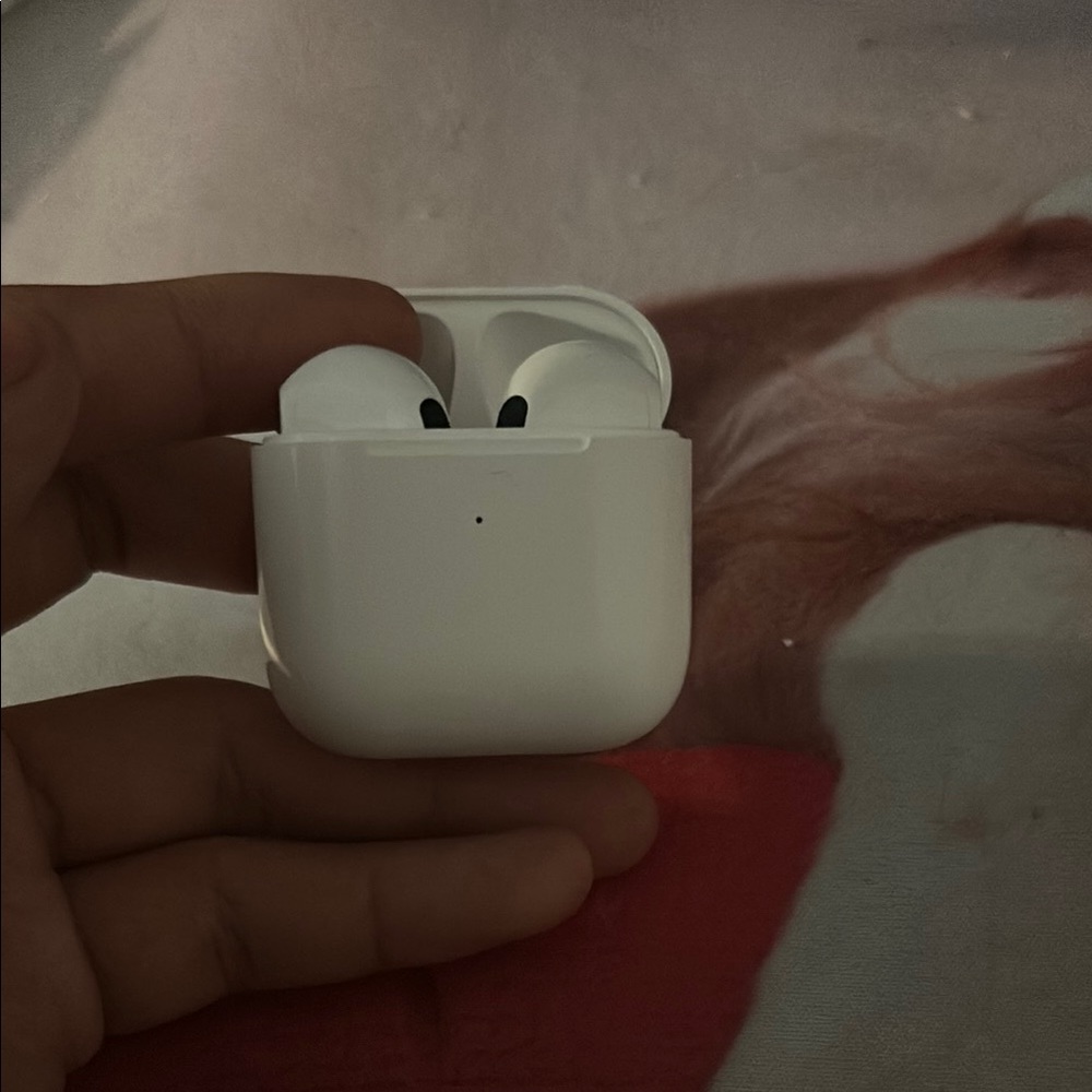 White Wireless Earbuds with Charging Case
